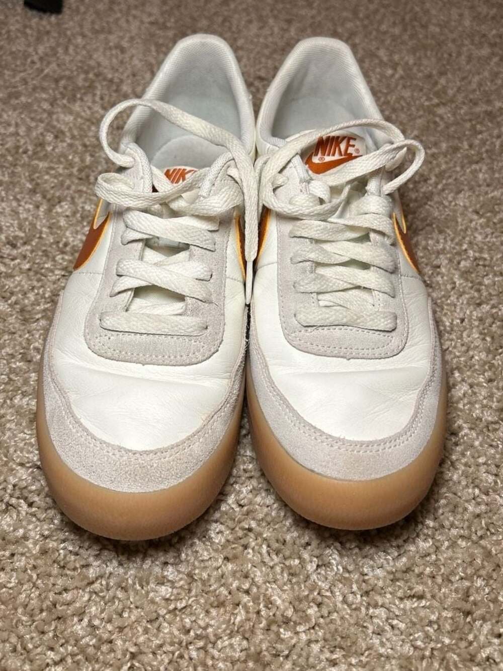Nike Killshot 2 Leather Sail/Gum Yellow Shoes - Picture 10 of 11